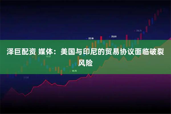 泽巨配资 媒体：美国与印尼的贸易协议面临破裂风险