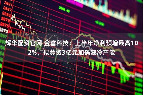 辉华配资官网 金富科技：上半年净利预增最高102%，拟募资3亿元加码液冷产能