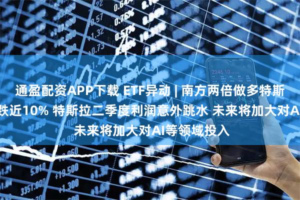 通盈配资APP下载 ETF异动 | 南方两倍做多特斯拉(07766)跌近10% 特斯拉二季度利润意外跳水 未来将加大对AI等领域投入